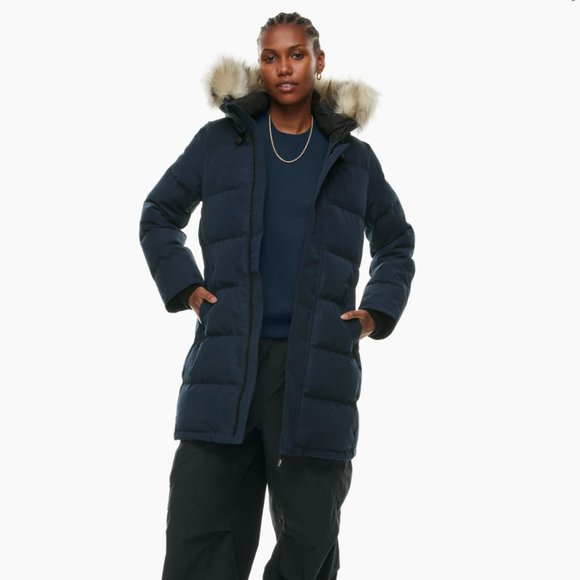 Tna The Powder Parka™ Mid-length goose down parka jacket SMALL